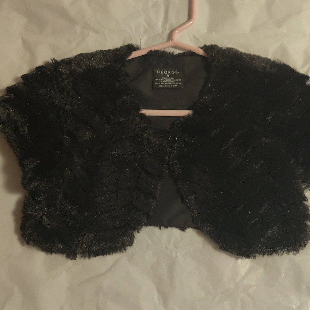 Faux fur mini jacket